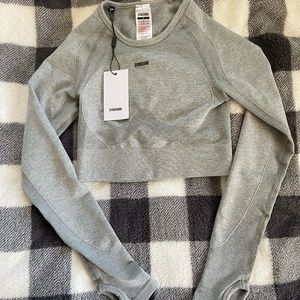 GYMSHARK: Flex sports long sleeve crop NWT